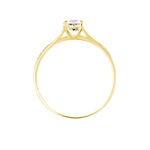 Bague Solitaire Anatoline Or Jaune Oxyde De Zirconium - Bagues solitaires Femme | Histoire d&rsquo;Or