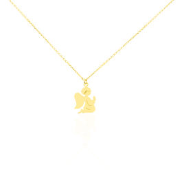 Collier Hallie Ange A Genoux Or Jaune - Colliers Baptême Enfant | Histoire d’Or