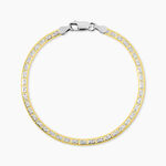 Bracelet Nuriaae Argent Jaune - Bracelets cha&icirc;ne Femme | Histoire d&rsquo;Or