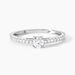 Bague Eliisa Platine Blanc Diamant - Bagues solitaires Femme | Histoire d&rsquo;Or