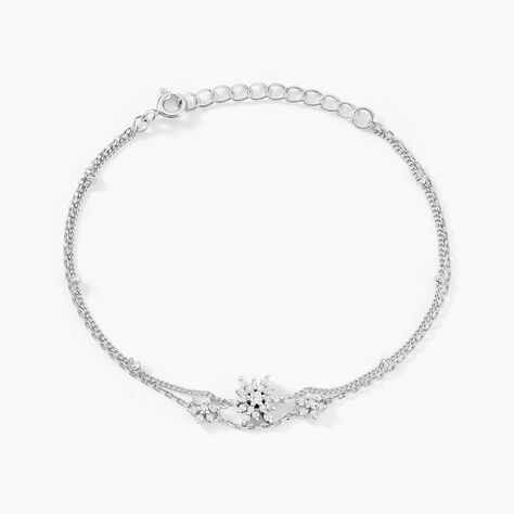 Bracelet Leila Argent Blanc Oxyde De Zirconium - Bracelets Femme | Histoire d’Or