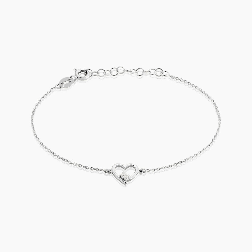 Bracelet Mahira Argent Blanc Oxyde De Zirconium