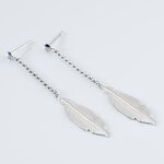 Boucles D'oreilles Pendantes Euriell Argent Blanc - Boucles d'oreilles fantaisie Femme | Histoire d&rsquo;Or