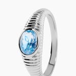 Bague Elowen Argent Blanc Oxyde De Zirconium - Bagues solitaires Femme | Histoire d&rsquo;Or