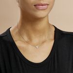 Collier Trilia Argent Blanc - Colliers fantaisie Femme | Histoire d&rsquo;Or