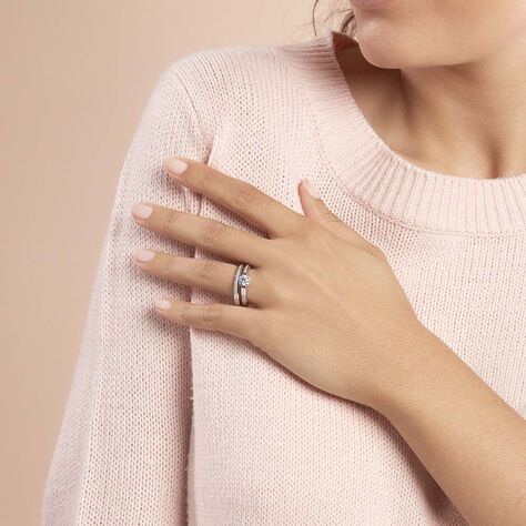 Bague Malou Argent Blanc Oxyde De Zirconium - Bagues solitaires Femme | Histoire d’Or