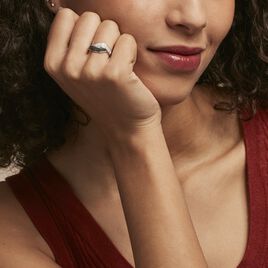 Bague Oia Or Blanc Diamant - Bagues avec pierre Femme | Histoire d’Or