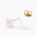 Boucles D'oreilles Puces Kesya Or Jaune Perle De Culture - Clous d'oreilles Femme | Histoire d’Or