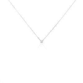 Collier Collection Victoria Or Blanc Diamant Synthetique - Colliers Femme | Histoire d’Or
