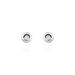 Boucles D'oreilles Puces Fidelia Boule Or Blanc - Clous d'oreilles Femme | Histoire d’Or