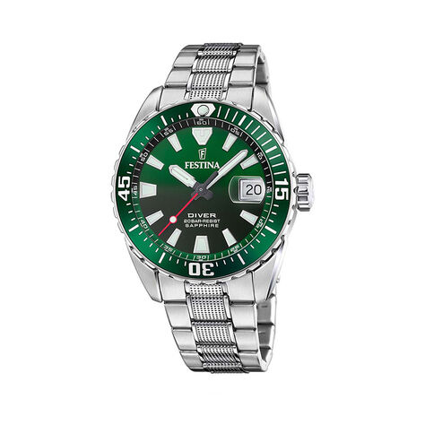 Montre Festina The Originals/diver Vert - Montres Homme | Histoire d’Or