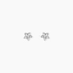 Boucles D'oreilles Puces Meriame Argent Blanc Oxyde De Zirconium - Boucles d'oreilles fantaisie Femme | Histoire d&rsquo;Or