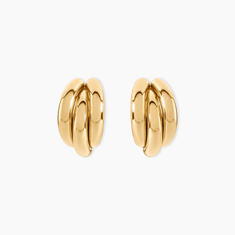 Creoles Or Jaune Kahima - Boucles d'oreilles cr&eacute;oles Femme | Histoire d&rsquo;Or