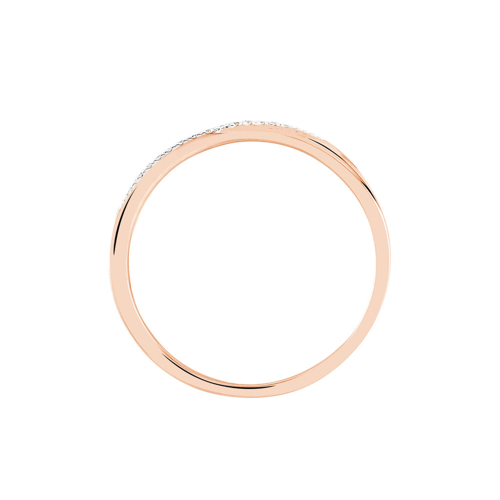 Bague Suzie Or Rose Diamant - Bagues avec pierre Femme | Histoire d’Or