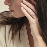 Bague Or Blanc Clothilde Oxyde De Zirconium - Bagues solitaires Femme | Histoire d&rsquo;Or