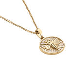 Collier Abelha Plaqu&eacute; Or Jaune Oxyde De Zirconium - Colliers Femme | Histoire d&rsquo;Or