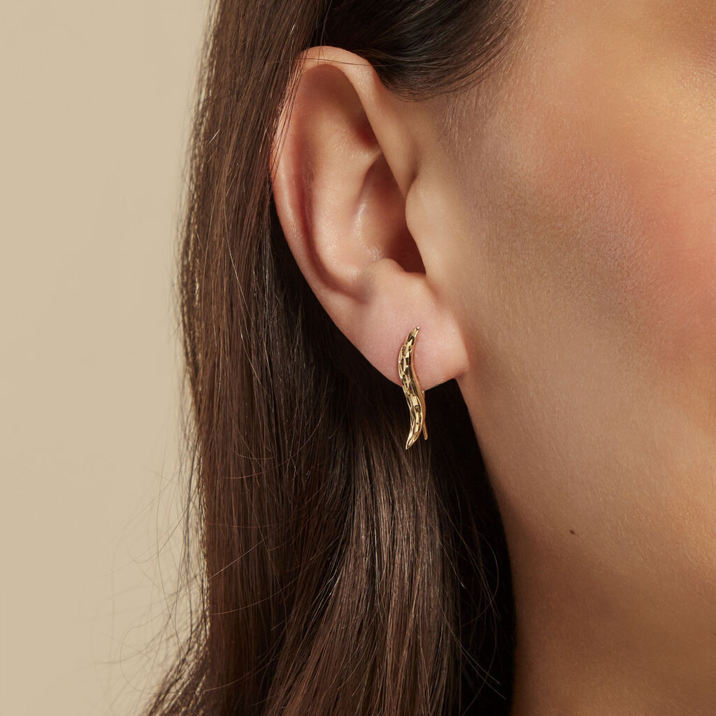 Bijou D'oreille Grimpante Unitaire Tonnau Or Jaune - Ear cuffs Femme | Histoire d’Or
