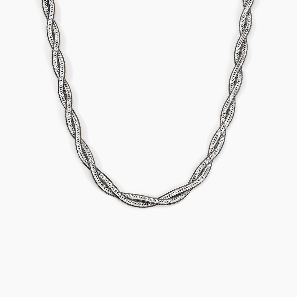 Collier Anaiz Argent Bicolore - Chaines Femme | Histoire d’Or