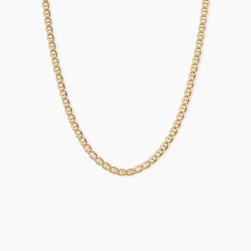 Collier Capucin Argent Dor&eacute; A L'Or 750/1000 - Bijoux sans pierre Homme | Histoire d&rsquo;Or