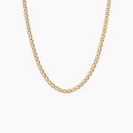 Collier Capucin Argent Dor&eacute; A L'Or 750/1000 - Bijoux sans pierre Homme | Histoire d&rsquo;Or