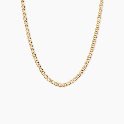Collier Capucin Argent Dor&eacute; A L'Or 750/1000 - Bijoux sans pierre Homme | Histoire d&rsquo;Or