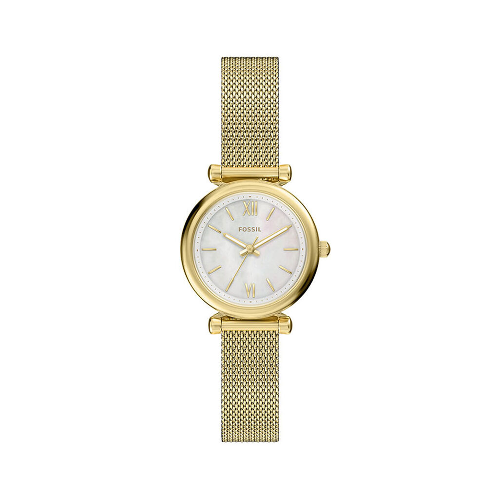 Montre Fossil Carlie Mini Nacre Blanche - Montres Femme | Histoire d&rsquo;Or