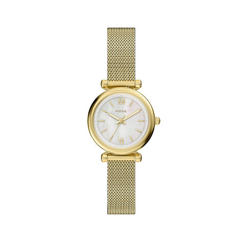 Montre Fossil Carlie Mini Nacre Blanche - Montres Femme | Histoire d&rsquo;Or