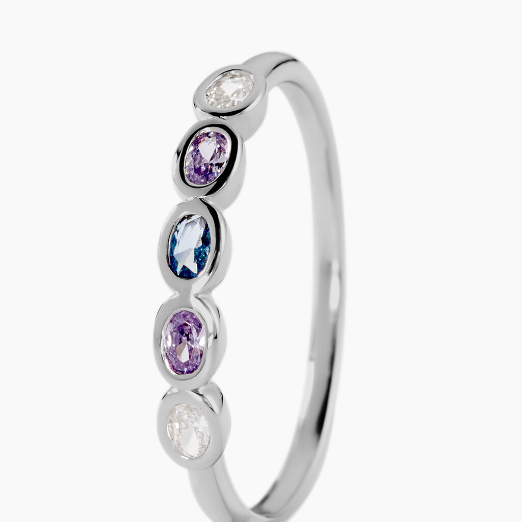 Bague Ilvaae Argent Blanc Oxyde De Zirconium - Bagues avec pierre Femme | Histoire d&rsquo;Or