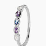 Bague Ilvaae Argent Blanc Oxyde De Zirconium - Bagues avec pierre Femme | Histoire d&rsquo;Or