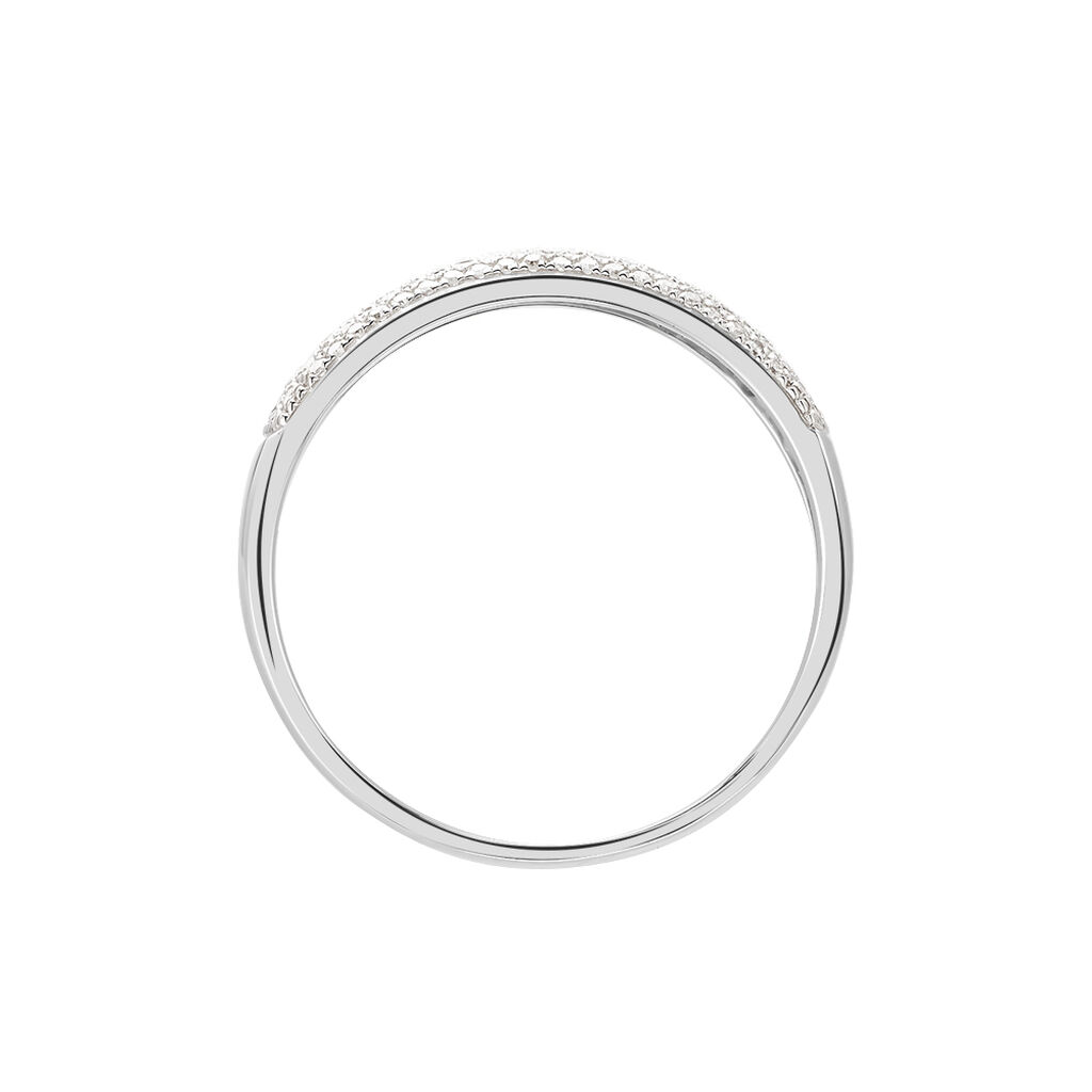 Bague Charlotte Or Blanc Diamant Divers - Bagues avec pierre Femme | Histoire d’Or