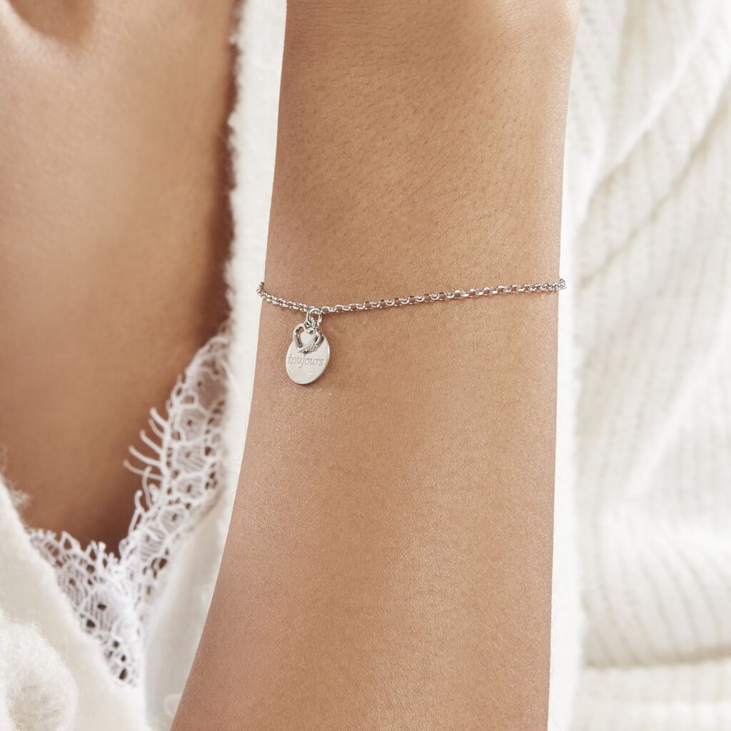 Bracelet Argent Blanc Euthalia - Bracelets Femme | Histoire d’Or
