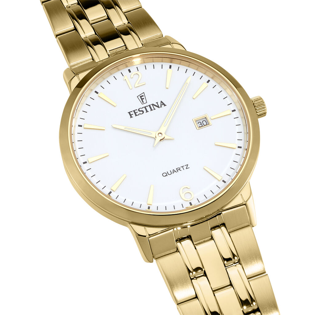 Montre Festina Classics Blanc - F&ecirc;te des p&egrave;res Homme | Histoire d&rsquo;Or