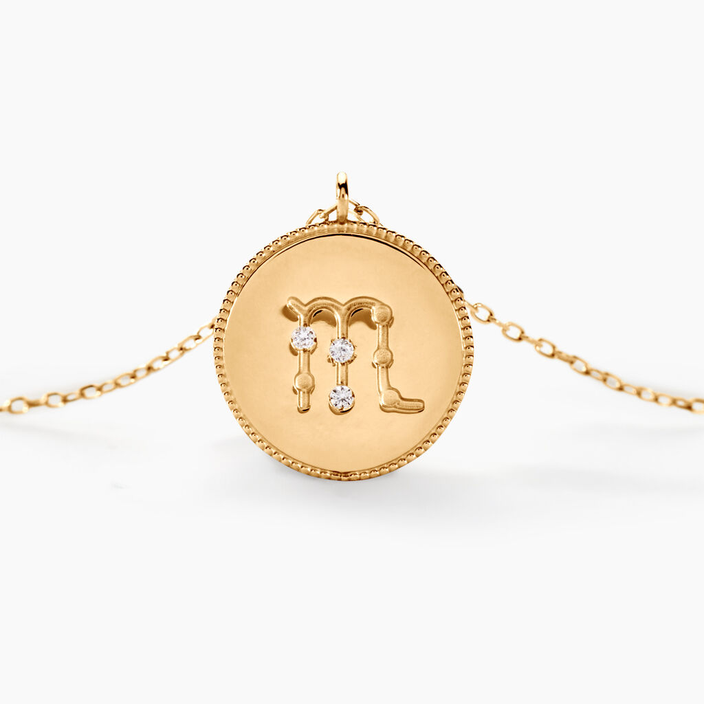 Collier Astrolae Or Jaune Diamant - Colliers Zodiaque Femme | Histoire d’Or