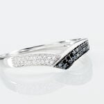 Bague Aile De Mouette Or Blanc Diamant - Bagues avec pierre Femme | Histoire d&rsquo;Or