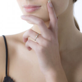Bague Solitaire Liseline Or Blanc Diamant - Bagues solitaires Femme | Histoire d’Or