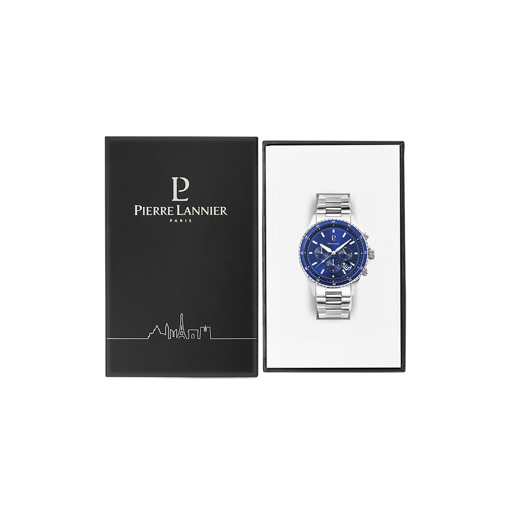 Montre Pierre Lannier Cronos Bleu - Montres Homme | Histoire d’Or