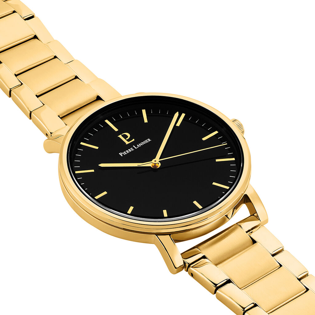 Montre Pierre Lannier Essential Noir - Id&eacute;es cadeaux Homme | Histoire d&rsquo;Or