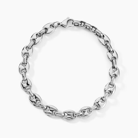 Bracelet Cadia Acier Blanc - Bracelets chaîne Homme | Histoire d’Or