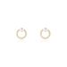 Boucles D'oreilles Puces Piety Or Jaune Perle De Culture Oxyde - Clous d'oreilles Femme | Histoire d’Or