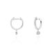 Créoles Or Blanc Mairenn Diamants - Boucles d'oreilles créoles Femme | Histoire d’Or