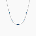 Collier Borya Argent Blanc Oxyde De Zirconium - Colliers fantaisie Femme | Histoire d&rsquo;Or