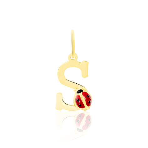 Pendentif Helidie Coccinelle Lettre Or Jaune - Pendentifs Enfant | Histoire d’Or