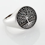 Bague Maximiliano Argent Blanc - Bagues Homme | Histoire d&rsquo;Or