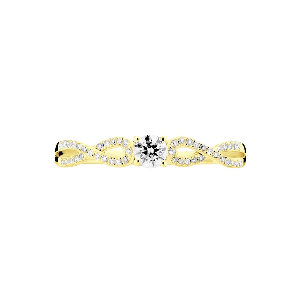 Bague Solitaire Livia Or Jaune Diamant - Bagues solitaires Femme | Histoire d&rsquo;Or