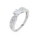 Bague Solitaire Stockholm Or Blanc Diamant Synthetique - Bagues solitaires Femme | Histoire d’Or