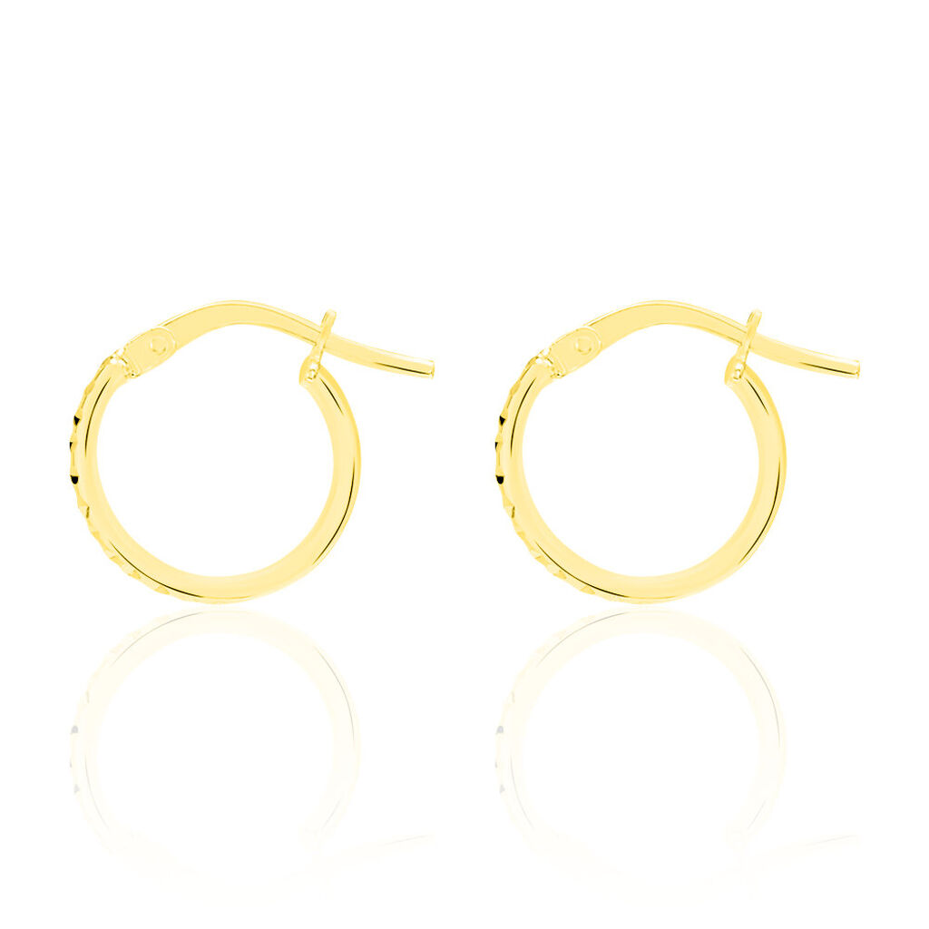 Créoles Asma Or Jaune - Boucles d'oreilles créoles Femme | Histoire d’Or