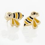 Boucles D'oreilles Puces Giosetta Or Jaune - Clous d'oreilles Enfant | Histoire d&rsquo;Or
