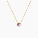 Collier Arenale Argent Dor&eacute; A L'Or 750/1000 Am&eacute;thyste - Colliers Femme | Histoire d&rsquo;Or