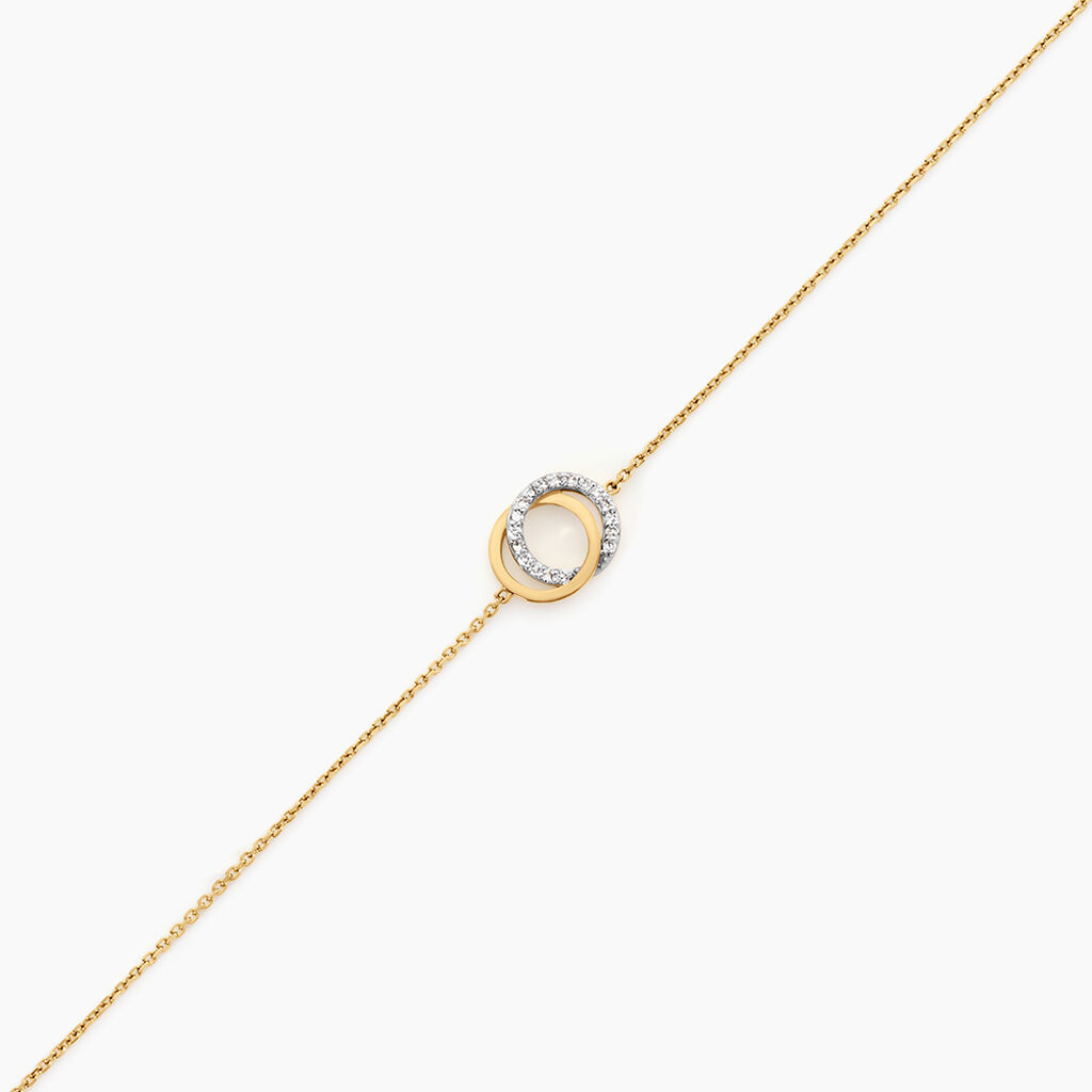 Bracelet Absolu Or Bicolore Diamant - Bracelets Femme | Histoire d&rsquo;Or