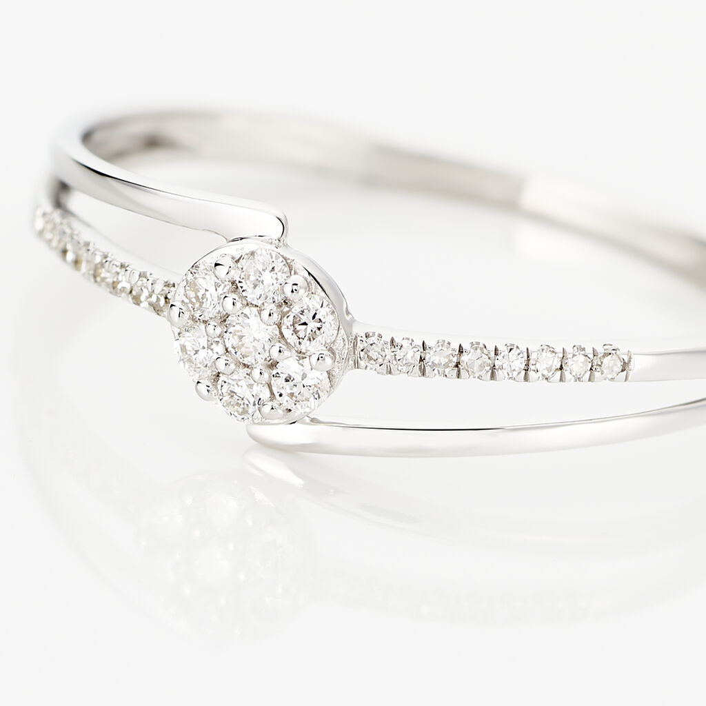 Bague Solitaire Atalante Or Blanc Diamant - Bagues solitaires Femme | Histoire d&rsquo;Or
